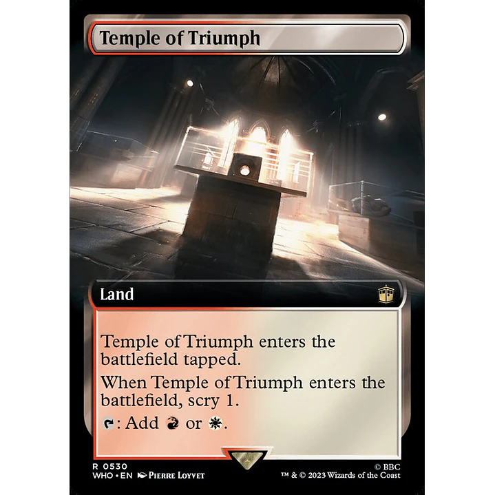 Temple of Triumph (Extended Art foil) | Inglés | NM | WHO 1