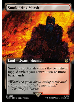 Smoldering Marsh (Extended Art foil) | Inglés | NM | WHO