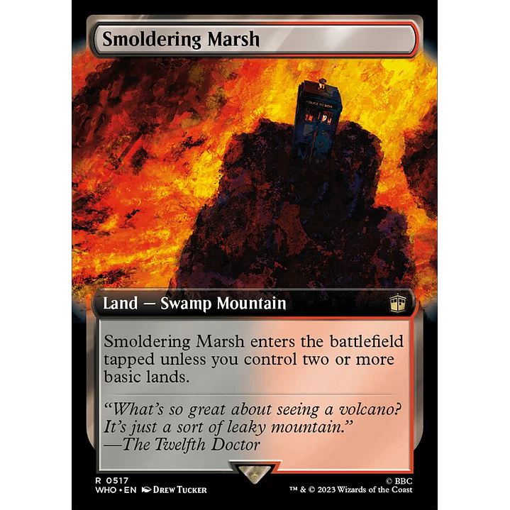 Smoldering Marsh (Extended Art foil) | Inglés | NM | WHO 1