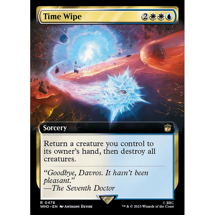 Time Wipe (Extended Art foil) | Inglés | NM | WHO 1
