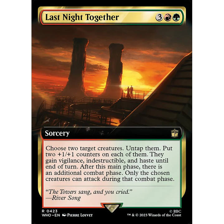 Last Night Together (Extended Art foil) | Inglés | NM | WHO 1