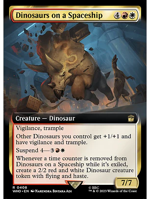 Dinosaurs on a Spaceship (Extended Art foil) | Inglés | NM | WHO
