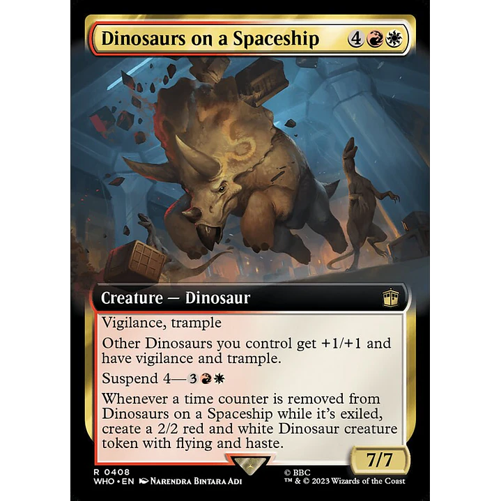 Dinosaurs on a Spaceship (Extended Art foil) | Inglés | NM | WHO 1