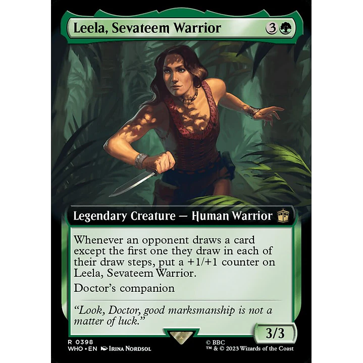 Leela, Sevateem Warrior (Extended Art foil) | Inglés | NM | WHO 1