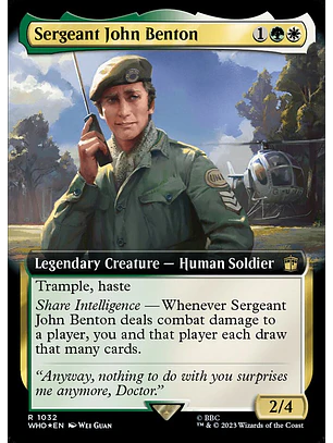 Sergeant John Benton (Extended Art foil) | Inglés | NM | WHO