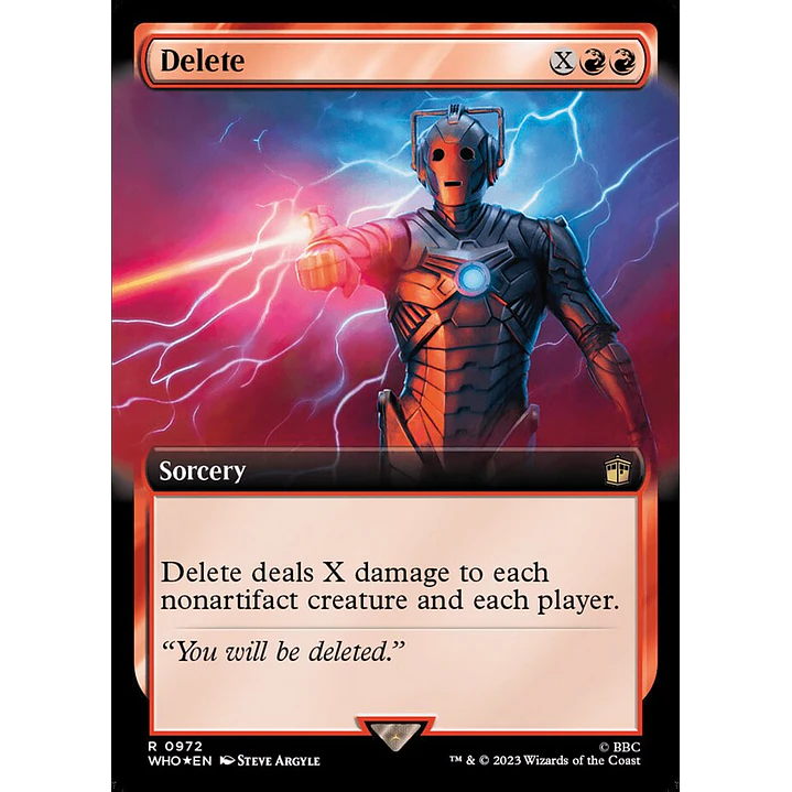 Delete (Extended Art foil) | Inglés | NM | WHO 1