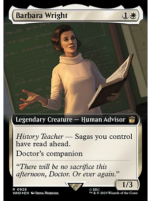 Barbara Wright (Extended Art foil) | Inglés | NM | WHO