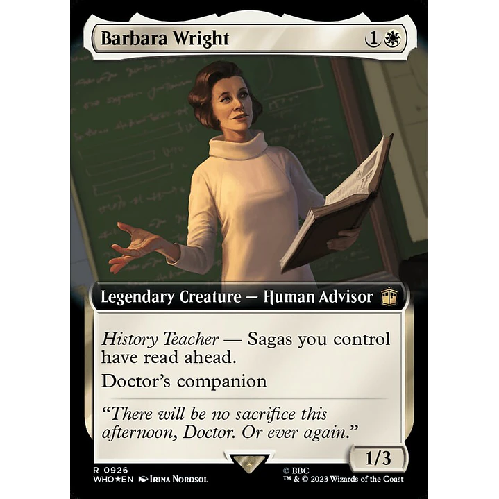 Barbara Wright (Extended Art foil) | Inglés | NM | WHO 1