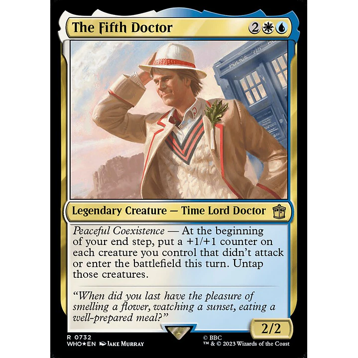 The Fifth Doctor (Surge Foil foil) | Inglés | NM | WHO 1