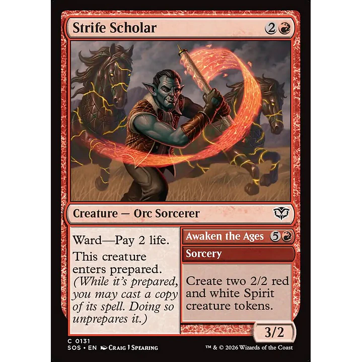 Strife Scholar // Awaken the Ages | Inglés | NM | SOS 1