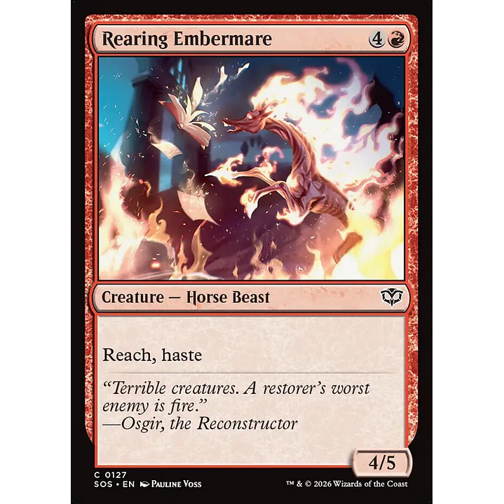 Rearing Embermare | Inglés | NM | SOS 1