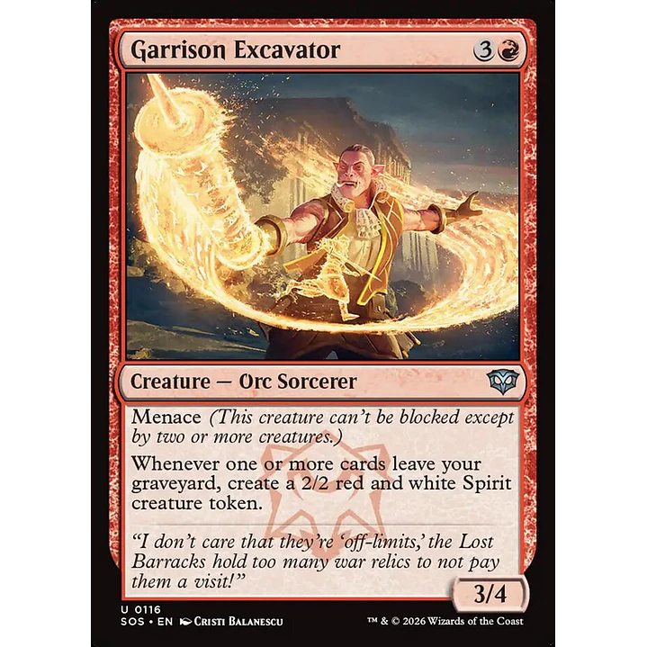 Garrison Excavator | Inglés | NM | SOS 1