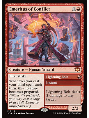 Emeritus of Conflict // Lightning Bolt | Inglés | NM | SOS
