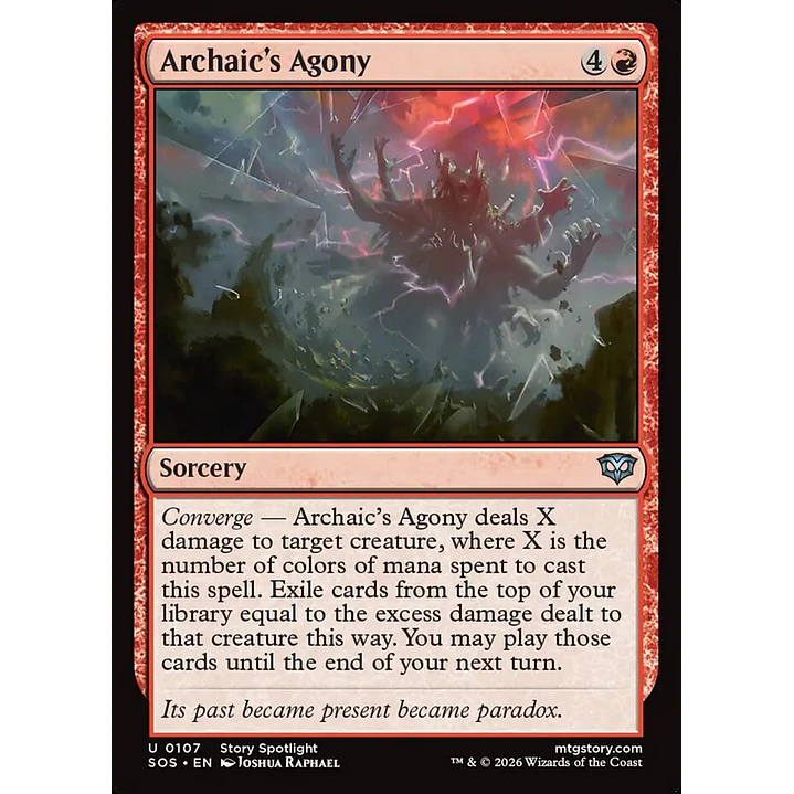 Archaic's Agony | Inglés | NM | SOS 1