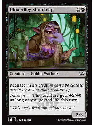 Ulna Alley Shopkeep (foil) | Inglés | NM | SOS