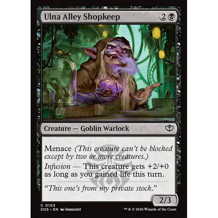 Ulna Alley Shopkeep | Inglés | NM | SOS 1