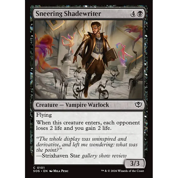 Sneering Shadewriter | Inglés | NM | SOS 1