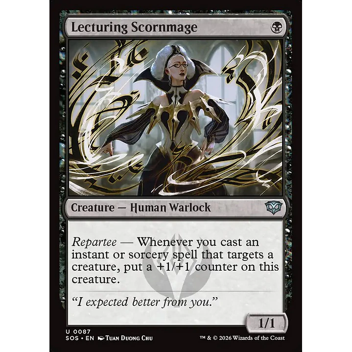 Lecturing Scornmage (foil) | Inglés | NM | SOS 1