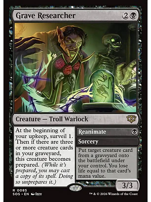 Grave Researcher // Reanimate | Inglés | NM | SOS