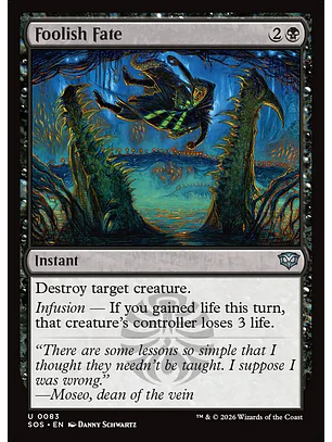 Foolish Fate | Inglés | NM | SOS