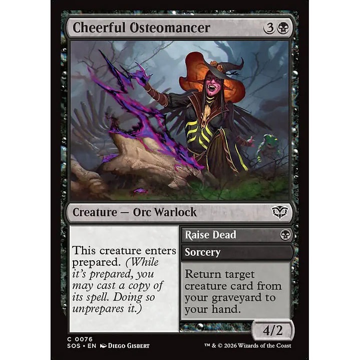Cheerful Osteomancer // Raise Dead (foil) | Inglés | NM | SOS 1