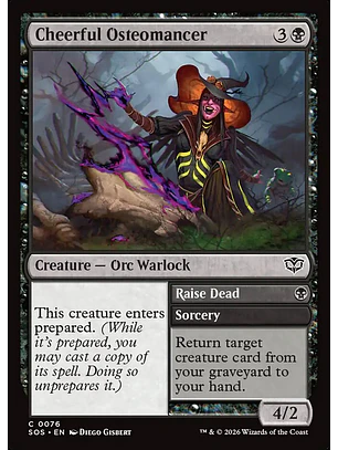 Cheerful Osteomancer // Raise Dead | Inglés | NM | SOS
