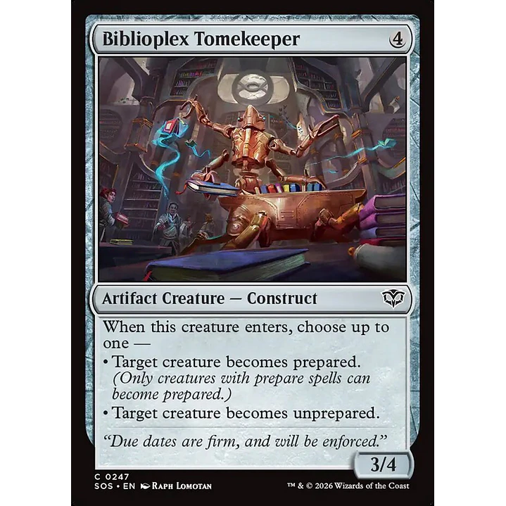 Biblioplex Tomekeeper | Inglés | NM | SOS 1