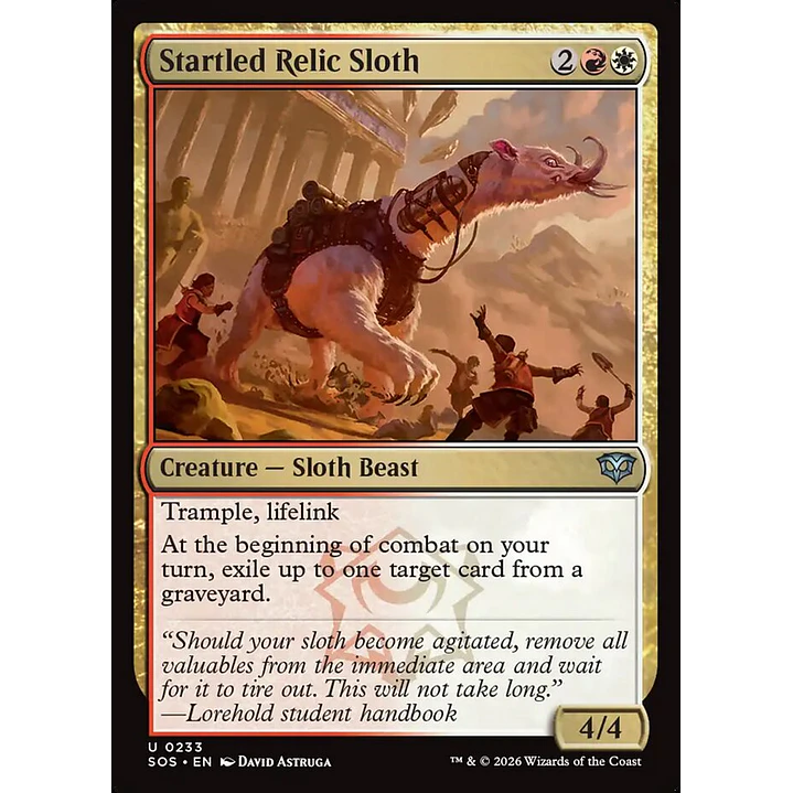 Startled Relic Sloth | Inglés | NM | SOS 1