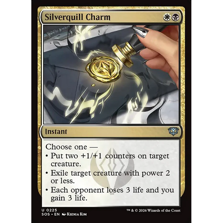 Silverquill Charm (foil) | Inglés | NM | SOS 1