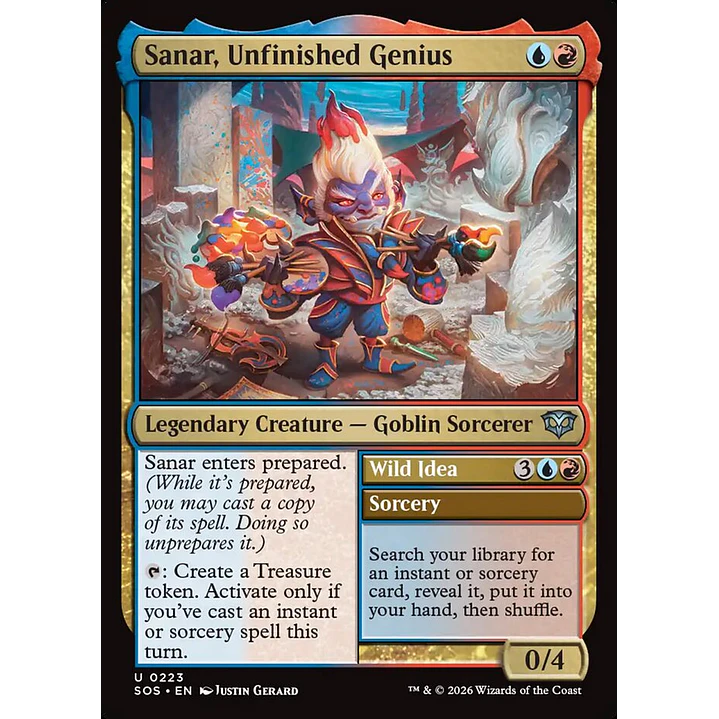 Sanar, Unfinished Genius // Wild Idea | Inglés | NM | SOS 1