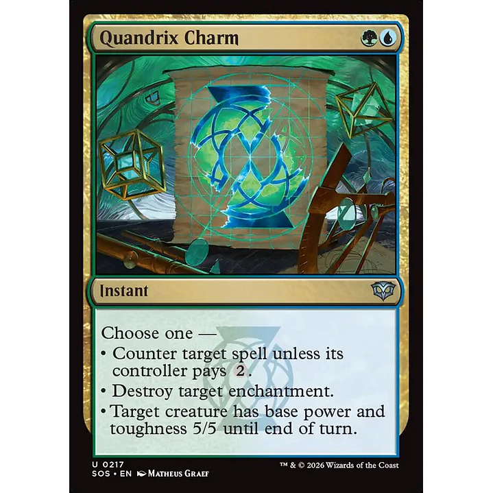 Quandrix Charm | Inglés | NM | SOS 1