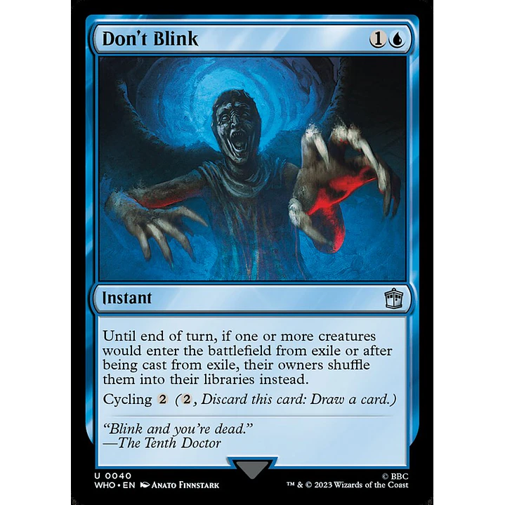 Don't Blink (foil) | Inglés | NM | WHO 1