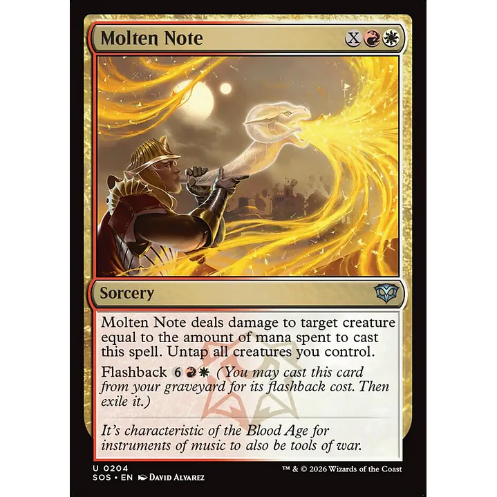 Molten Note | Inglés | NM | SOS 1