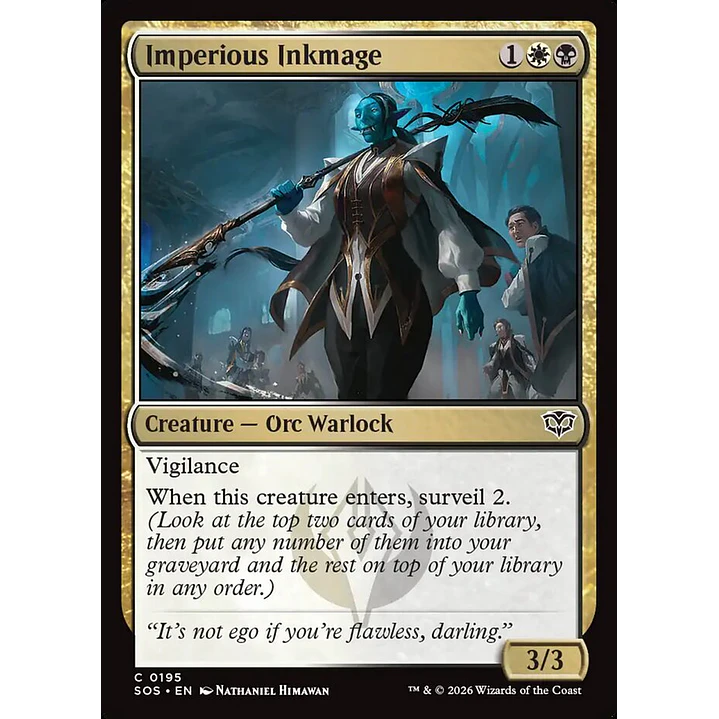 Imperious Inkmage | Inglés | NM | SOS 1