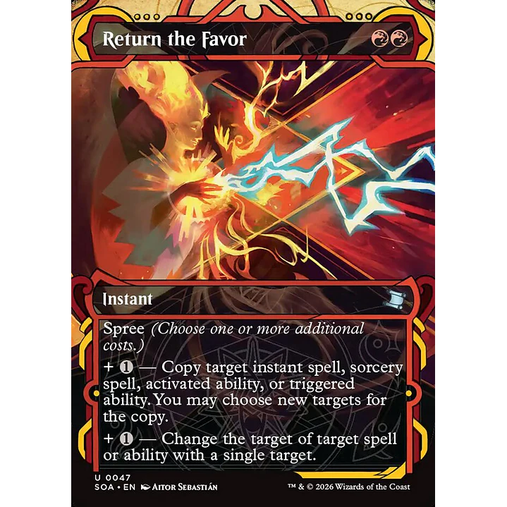 Return the Favor (Showcase) | Inglés | NM | SOA 1