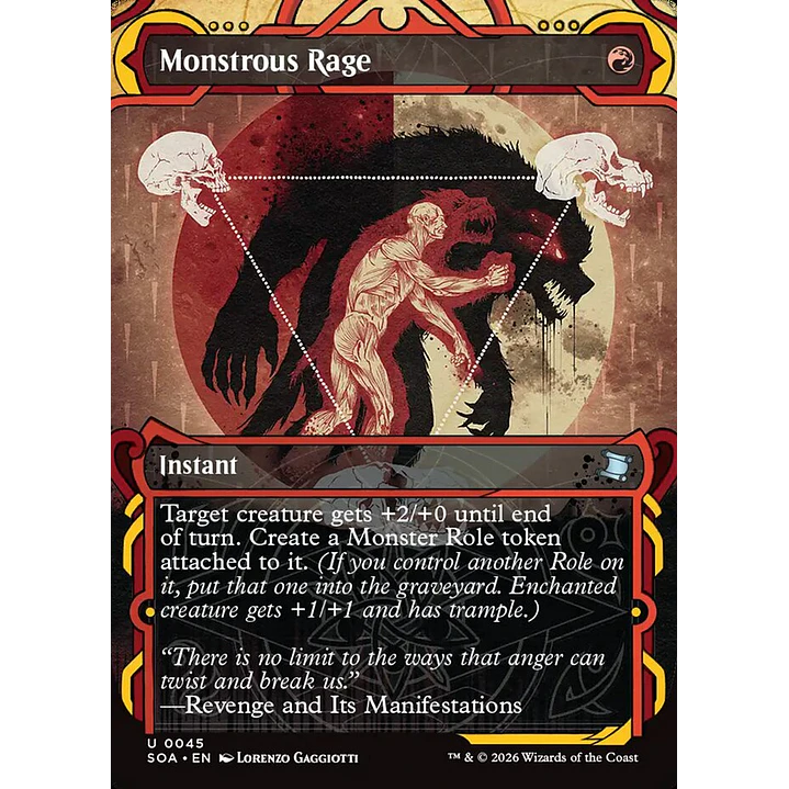 Monstrous Rage (Showcase) | Inglés | NM | SOA 1