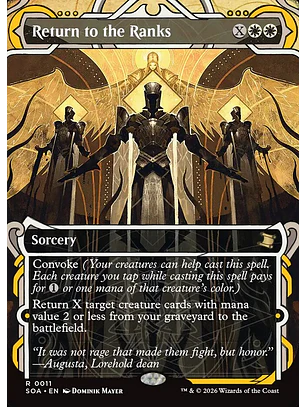 Return to the Ranks (Showcase) | Inglés | NM | SOA