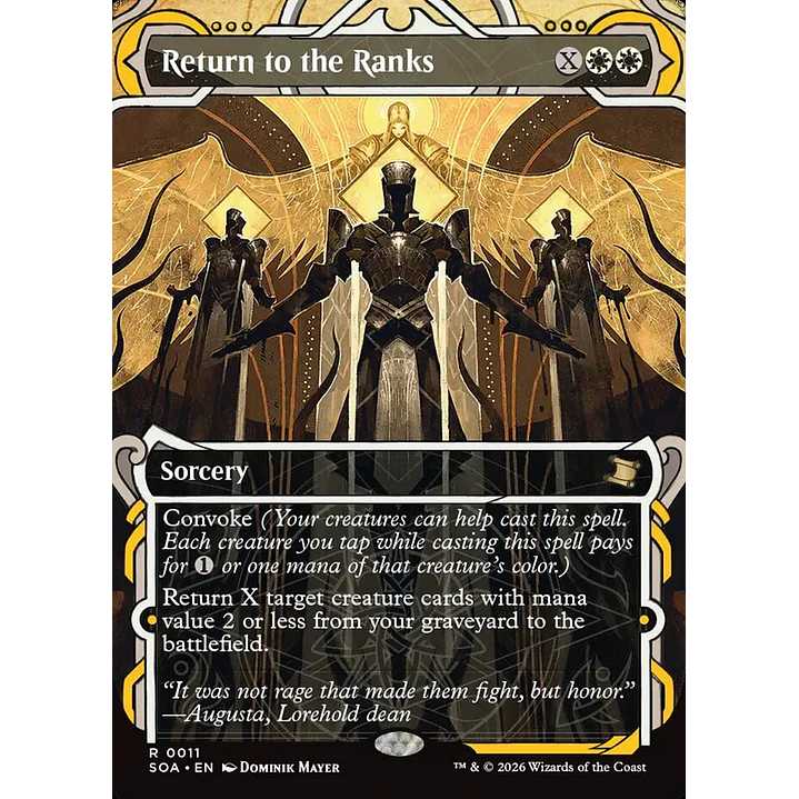 Return to the Ranks (Showcase) | Inglés | NM | SOA 1