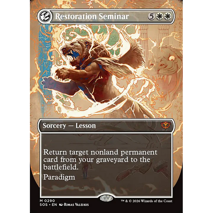 Restoration Seminar (Showcase) | Inglés | NM | SOS 1
