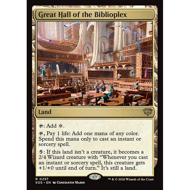 Great Hall of the Biblioplex | Inglés | NM | SOS 1
