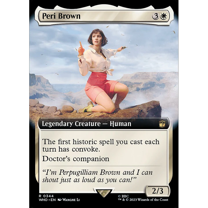 Peri Brown (Extended Art) | Inglés | NM | WHO 1