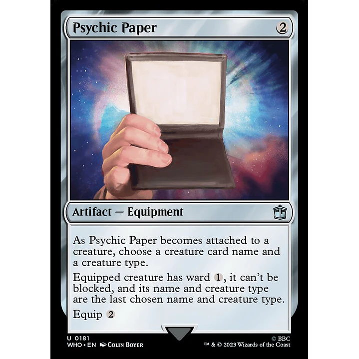 Psychic Paper (foil) | Inglés | NM | WHO 1