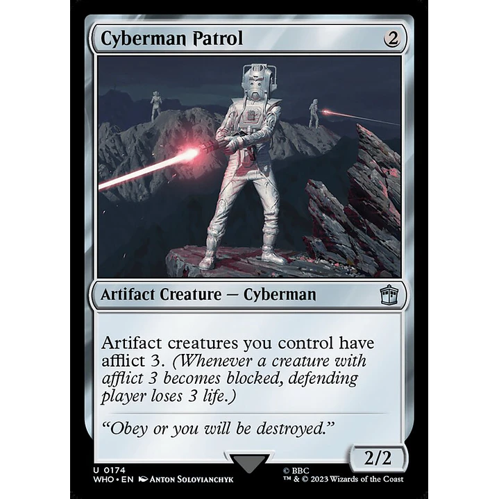 Cyberman Patrol (foil) | Inglés | NM | WHO 1