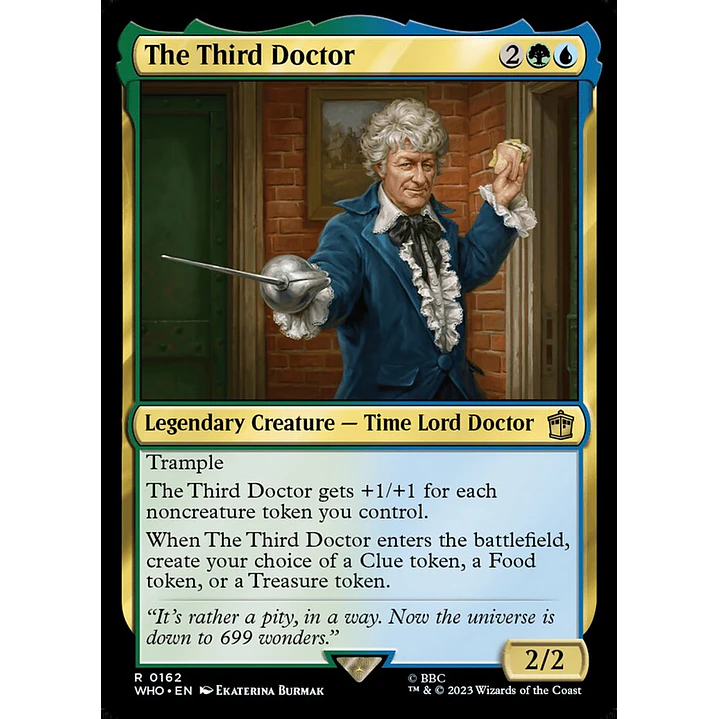The Third Doctor (foil) | Inglés | NM | WHO 1