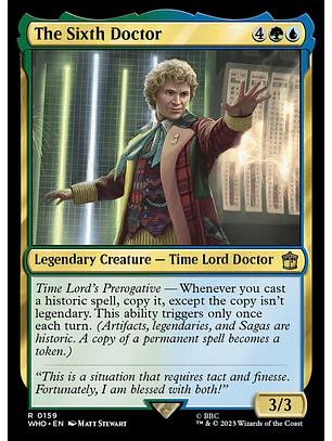 The Sixth Doctor (foil) | Inglés | NM | WHO