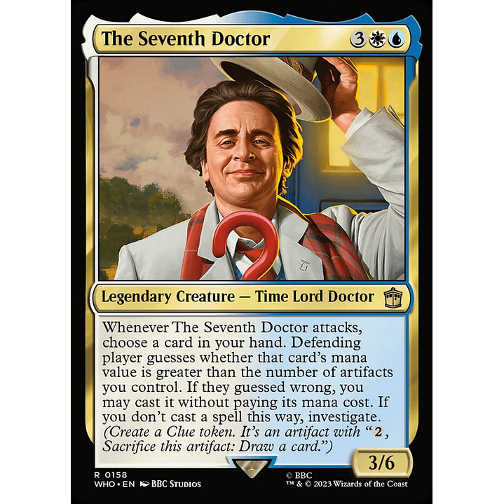 The Seventh Doctor (foil) | Inglés | NM | WHO 1
