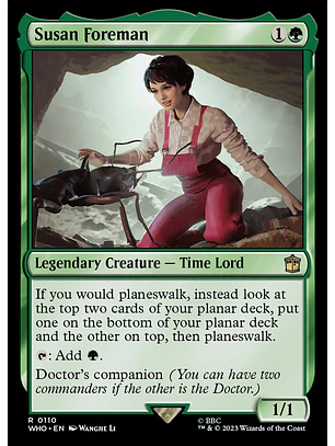 Susan Foreman (foil) | Inglés | NM | WHO
