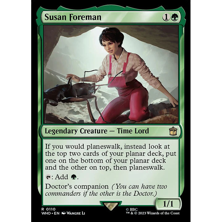 Susan Foreman (foil) | Inglés | NM | WHO 1