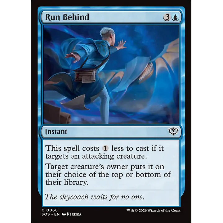 Run Behind | Inglés | NM | SOS 1