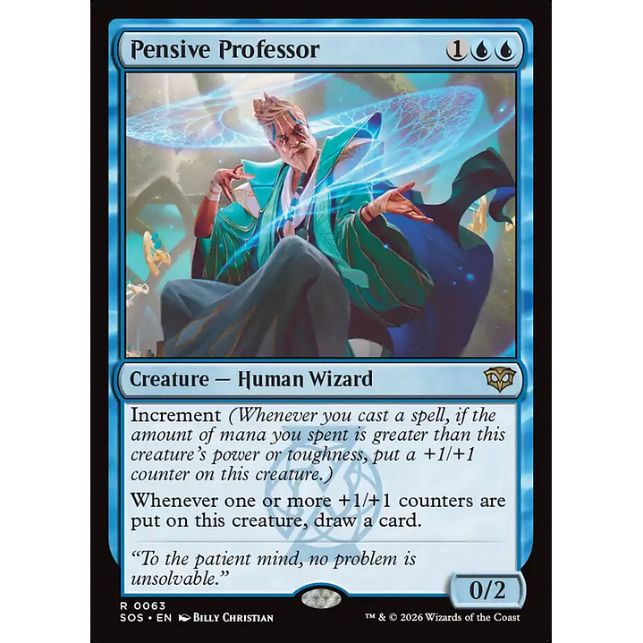Pensive Professor | Inglés | NM | SOS 1